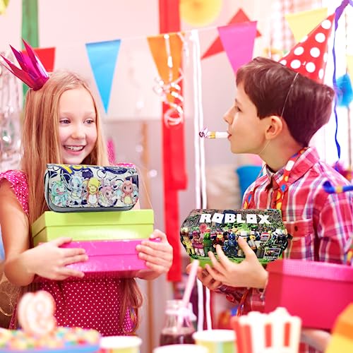 GOOGIT Rob-lox Estuche Fort-nite Estuche escolar Estuche para lápices de gran capacidad, videojuego para niños, Poke3, Set para la escuela