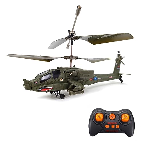 Goolsky Helicóptero de Control Remoto SYMA S109H con Doble hélice 2,4 GHz Control Remoto Drone Altitud Hold-Toy Regalo para niños niñas Adultos