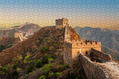 Gran Muralla China, Rompecabezas de Madera de 300 Piezas, Juego de desafío para Adultos