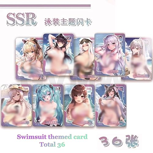 GVMW Senpai Goddess Haven Hidden Serie 2 Serie 3 Card Anime Secundario Card Booster Tarjeta Waifu de la Historia de la Diosa Tarjeta TCG CCG Caja de Refuerzo (Goddess 3 Series)