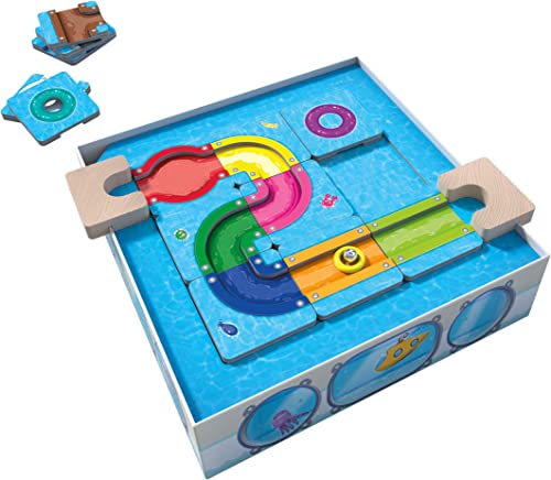 HABA - Lógica! Games 306824 Splash Laberinto - Juegos de Mesa - 60 Rompecabezas - 6 años y más