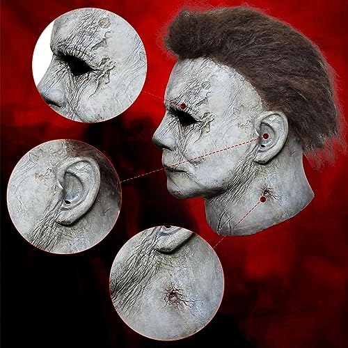 Halloween Máscara 2018, Halloween Cabeza completa Horror Látex - Accesorios para disfraz…