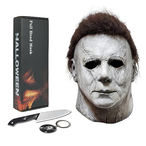 Halloween Máscara 2018, Halloween Cabeza completa Horror Látex - Accesorios para disfraz…