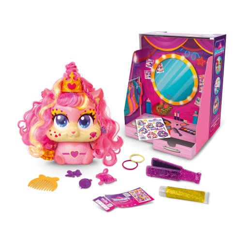 Hamstars Popstar Altavoz vestidor – 1 Claudine para peinar con Juego de vestidor y Accesorios de Juego para el Cabello incluidos para Jugar el Cabello