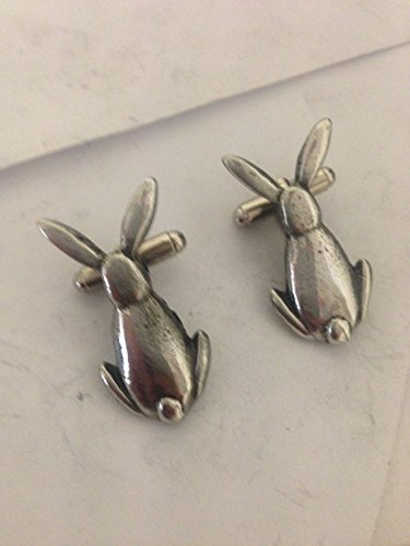 Hare Back R99 - Gemelos de peltre (1,8 x 3,3 cm), diseño de Sheffield