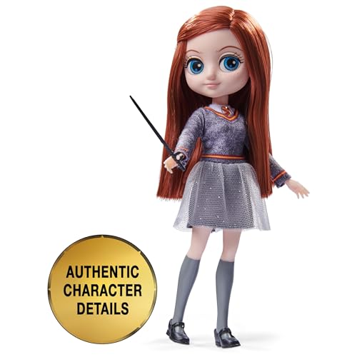 HARRY POTTER-WIZARDING WORLD - MUÑECA GINNY WEASLEY 20CM - Figura Luna Lovegood Articulada con Varita y Uniforme Hogwarts - 6065893 - Juguetes Niños 5 Años +