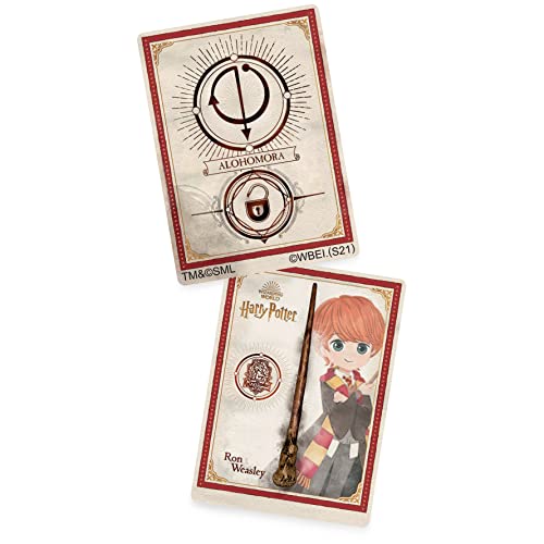 HARRY POTTER-WIZARDING WORLD - VARITA RON WEASLEY DELUXE - Auténtica Varita de Ron Weasley de 30 cm con Tarjeta de Hechizo - 6062058 - Juguetes Niños 6 Años +