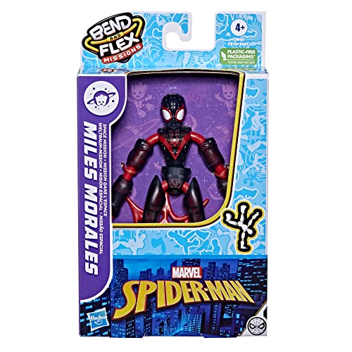 Hasbro- Figura Spiderman Bend and Flex misiones 3 Mod. sdos, Multicolor (F3844)