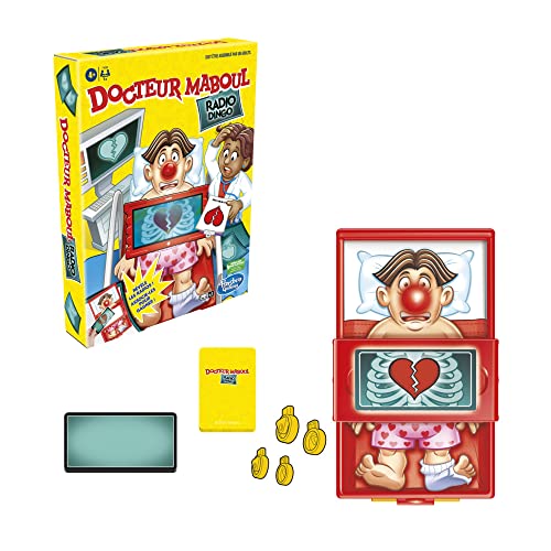 Hasbro Gaming Docteur Maboul Radio Dingo, Jeu de Plateau pour Enfants, dès 4 ANS Multicolore