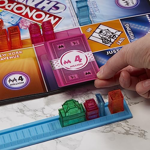 Hasbro Gaming Monopoly Chance - Juego de mesa para adultos y niños | Juego de fiesta familiar de ritmo rápido | A partir de 8 años | 2-4 jugadores | 20 minutos promedio