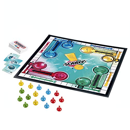 Hasbro Gaming Sorry! Parker Brothers Family Juego de mesa para 2 a 4 jugadores de 6 años en adelante (exclusivo de Amazon)