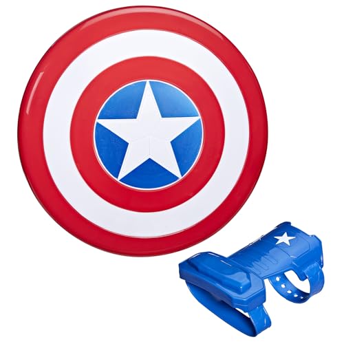 Hasbro Marvel Avengers - Juguete de Capitán América con Escudo magnético Blast y Guante, Juego de Roleplay Inspirado en superhéroes a Partir de 5 años