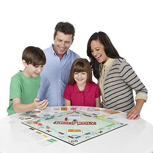 Hasbro Monopoly Niños y adultos Simulación económica - Juego de tablero (Simulación económica, Niños y adultos, Niño/niña, 8 año(s), Interior, 8 Tokens, 28 Title Deed Cards, 16 Chance Cards, 16 Community Chest Cards, 32 Houses, 12 Hotels, 2 Di)