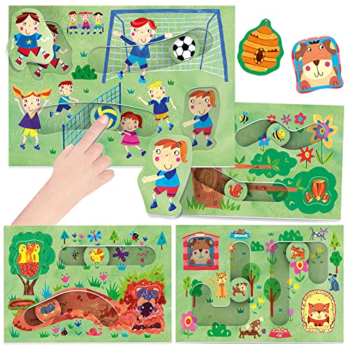 Headu- Think Link Logic Game for Kids, Juego Educativo 1-3 años, Multicolor (MU53542)