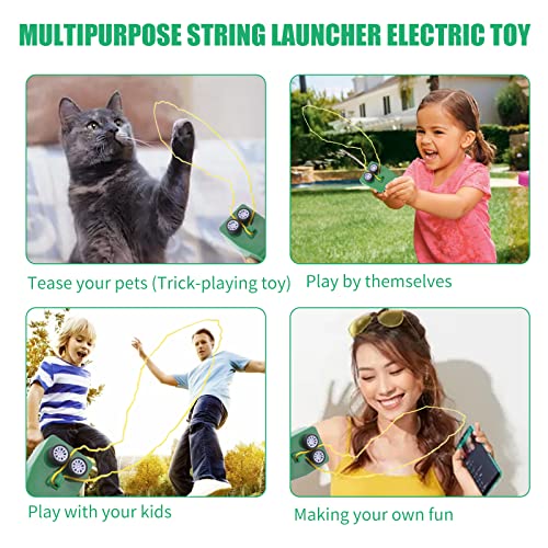 HENGBIRD Lasso String Shooterm, Último Loop Lasso String Shooter Juguete, Handheld Zip String Launcher, Lope Launcher Hélice, Lasso String Shooter para niños Verde