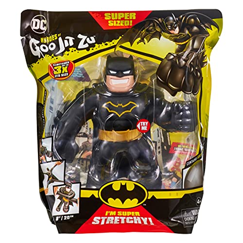 Heroes of Goo Jit Zu DC Supagoo Batman - Supersized 8-Inch Jumbo Figure, Squishy, Stretchy, Gooey Heroes, Perfect Christmas/Birthday Present For 4 To 8 Year Olds and Superhero Fans