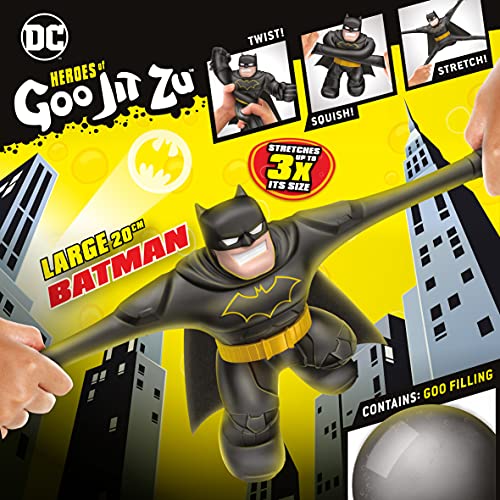 Heroes of Goo Jit Zu DC Supagoo Batman - Supersized 8-Inch Jumbo Figure, Squishy, Stretchy, Gooey Heroes, Perfect Christmas/Birthday Present For 4 To 8 Year Olds and Superhero Fans