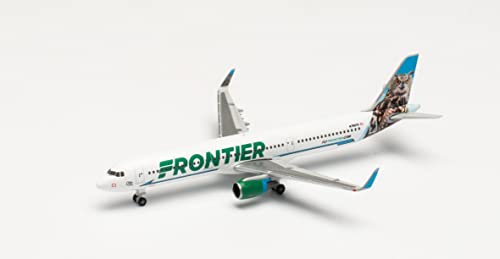 herpa 535830 Frontier Airlines Airbus A321 - Modelo de avión para modelismo en Miniatura