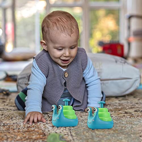 HINAA Caracol Press and Go,Juguetes Cuerda en Forma Caracol para niños con música Ligera - relojería a Juego para el Retorno los niños Juguetes inerciales Regalos