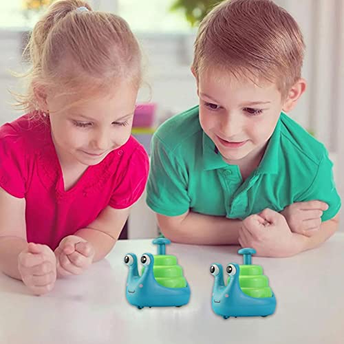 HINAA Caracol Press and Go,Juguetes Cuerda en Forma Caracol para niños con música Ligera - relojería a Juego para el Retorno los niños Juguetes inerciales Regalos