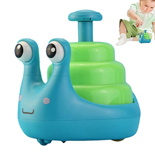 HINAA Caracol Press and Go,Juguetes Cuerda en Forma Caracol para niños con música Ligera - relojería a Juego para el Retorno los niños Juguetes inerciales Regalos