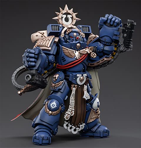 HiPlay JoyToy × Warhammer 40K con licencia oficial a escala 1/18 figuras de acción de ciencia ficción serie completa - Ultramarines Chapter Master Marneus Calgar