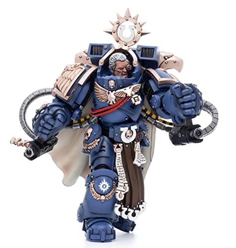 HiPlay JoyToy × Warhammer 40K con licencia oficial a escala 1/18 figuras de acción de ciencia ficción serie completa - Ultramarines Chapter Master Marneus Calgar