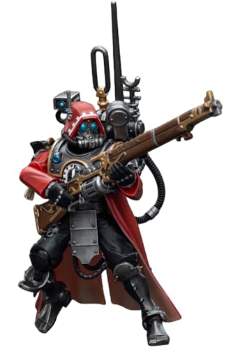 HiPlay JoyToy Warhammer 40K Figura coleccionable: Adeptus Mechanicus Skitarii Ranger con correa de datos a escala 1:18 figuras de acción JT7868 (Ranger con correa de datos)