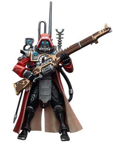 HiPlay JoyToy Warhammer 40K Figura coleccionable: Adeptus Mechanicus Skitarii Ranger con correa de datos a escala 1:18 figuras de acción JT7868 (Ranger con correa de datos)