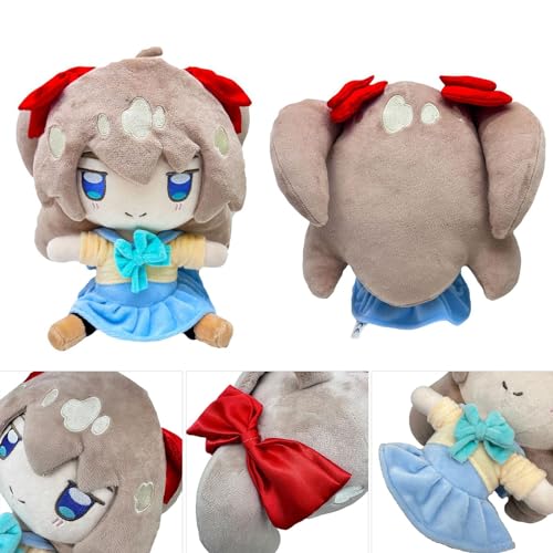 Hit VTu-BER - Muñeca de peluche periférica Hi-yori Momose, peluches Ne-URO-sa-ma, juguete de peluche para niño gordito versión Q Anime Girl Plushie, muñeca de peluche suave personaje de dibujos