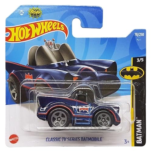 Hot Wheels - Classic TV Series Batmobile - Batman 3/5 - HCW60 - Short Card - Tooned Version - DC - Mattel 2022