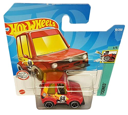 Hot Wheels - Tooned Volkswagen Golf MK1 - Tooned 1/5 - HCW71 - Short Card - Ryus Rides - VW GTI - Mattel 2022