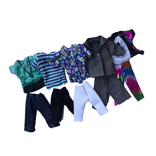 HoveeLuty Ropa De Muñeca para Muñecas Juguetes Muñecos Camisas Deportivas De Verano Abreviadas De 32 Cm De Muñeca Estilo Aleatorio 5set