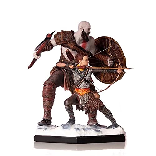 HQSGdmn Juguetes transformadores, God of War 3 Main Action Character Game Game Colección Figura Deluxe God of War Kratos Y Son Set - Aprox. 20 Cm De Alto
