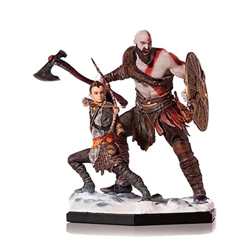 HQSGdmn Juguetes transformadores, God of War 3 Main Action Character Game Game Colección Figura Deluxe God of War Kratos Y Son Set - Aprox. 20 Cm De Alto