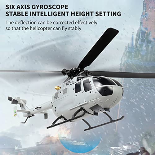 HUIOP RC ERA RC Helicóptero RC Drone Hélice única sin alerones Estabilización de giroscopio de 6 Ejes RC Avión Altitude Hold Juguete de Regalo para niños, niñas y Adultos,Aviones RC