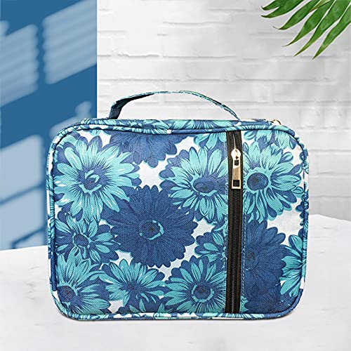 huiyingshe Funda Biblia - Bolsa Transporte con Asas para Mujeres, Damas, Adolescentes, Estampado Flores, Estampado Flores, Bolsa Escritura, Buen Soporte para Libros, Organizador