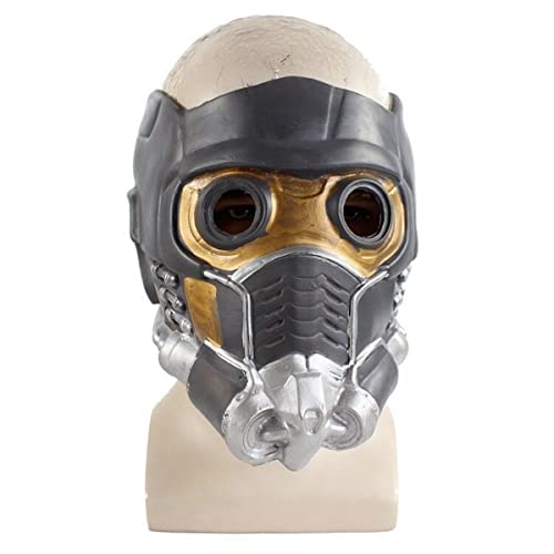 Hworks Máscara de látex de Star Lord para disfraz de cosplay para fiesta de Halloween