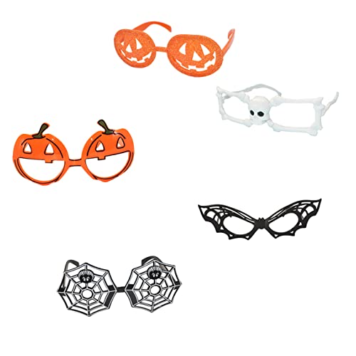 ibasenice 5 Uds Gafas Disfraces De Niños Gafas De Sol De Moda Gafas De Sol Para Graduación Halloween Truco O Trato Juguetes Halloween Cosplay Gafas Disfraz Gafas Gafas De Halloween