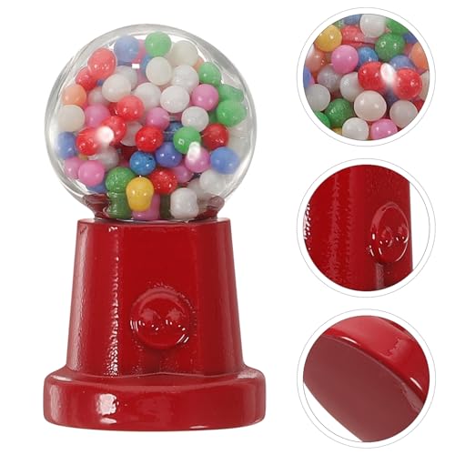 ibasenice Mini Máquina De Dulces Mini Caja Dispensadora De Caramelos Banco De Chicles Máquina Ganadora De Premios De Juguete Dispensador De Chicle Juego De Comida Aleación Ob11 Decoraciones