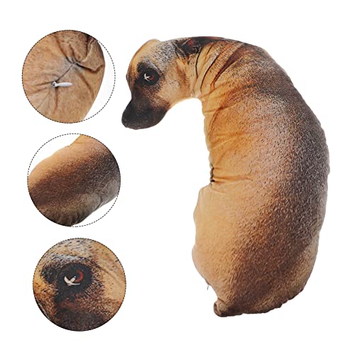 ibasenice Muñeca De Perro De Peluche Arrojar La Almohada Inu Almohada De Peluche Almohada De Peluche para Perros Almohada De Perrito Caliente Sabueso Regalos Relleno 3D Muñeco De Peluche