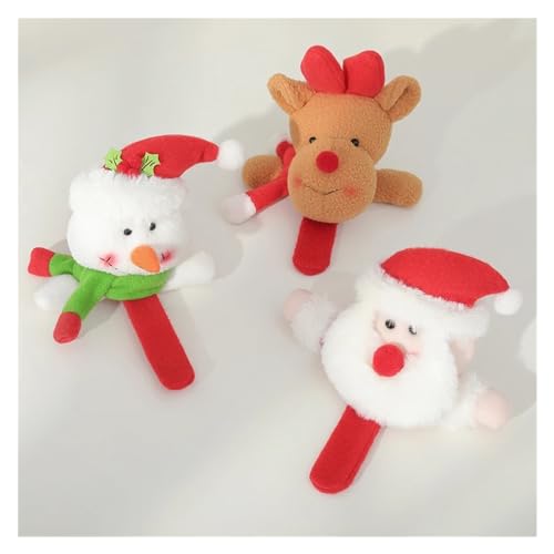 IBLUON diademas navideñas, Pulsera de muñeco de nieve de alce navideño, anillos rotos, regalos navideños, 1 unidad (Color : Green)