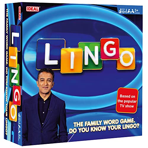 IDEAL, Lingo: The Family Word Game, do You Know Your Lingo?, Family TV Show Board Game, For 3+ Players, Ages 10+