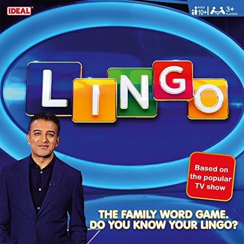 IDEAL, Lingo: The Family Word Game, do You Know Your Lingo?, Family TV Show Board Game, For 3+ Players, Ages 10+