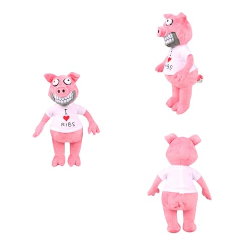 IHIPPO (Juego de 3 Piezas) 12.5 Pulgadas (Unos 32 centímetros) Juguetes de Peluche de engaño Oscuro Miedo a asesinar Monos Peluche Rosa Lindo Cerdo, Adecuado para la colección de Amantes del Juego