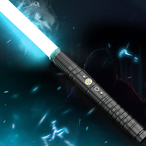 InLoveArts Espada Laser LED-RGB Lightsaber 7 Colores Sable de luz de Juguete con Mango de Metal, 1 Juegos de Sonido de Combate Simulado, Cadeaux de Noël & Jedi Knight Cosplay Sable de Luz