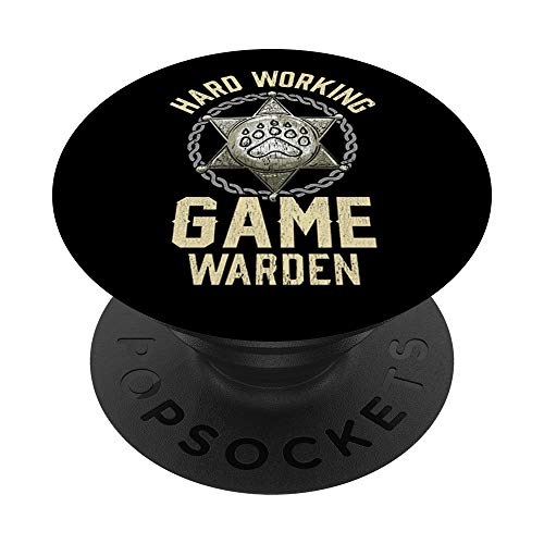 Insignia de Game Warden Fish Wildlife Game Warden PopSockets PopGrip Intercambiable