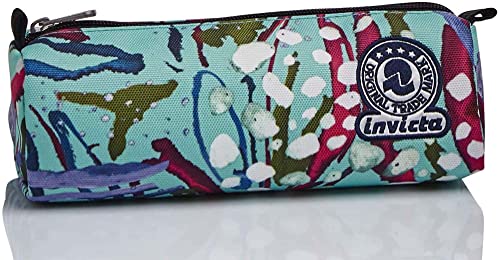 Invicta Estuche - Bolsa para bolígrafos, Caja para artículos de papelería, Estuche para bolígrafos para niños y niñas Adolescentes, Material Escolar, Ojo, Abstract Jungle