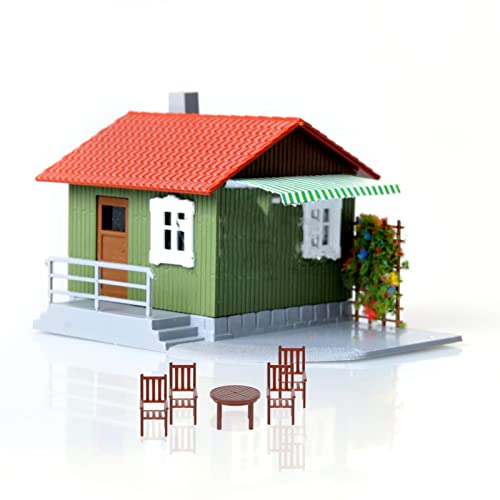 Ipetboom 4 Juegos Mini Mesa y Sillas Adorno De Bonsái Juego De Mesa y Sillas En Miniatura Muebles De Casa De Muñecas Juguete De La Casa Embrujada Vidrio El Plastico Adornos Microescena