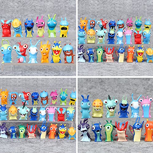 IQEPXTGO Slugterra Figures Decoración para Tartas De Cumpleaños, Decorativas De para Cupcakes Minifiguras Juguetes Party Pastel Suministros, Mini Juego De Figuras Tarta Cake Topper Set